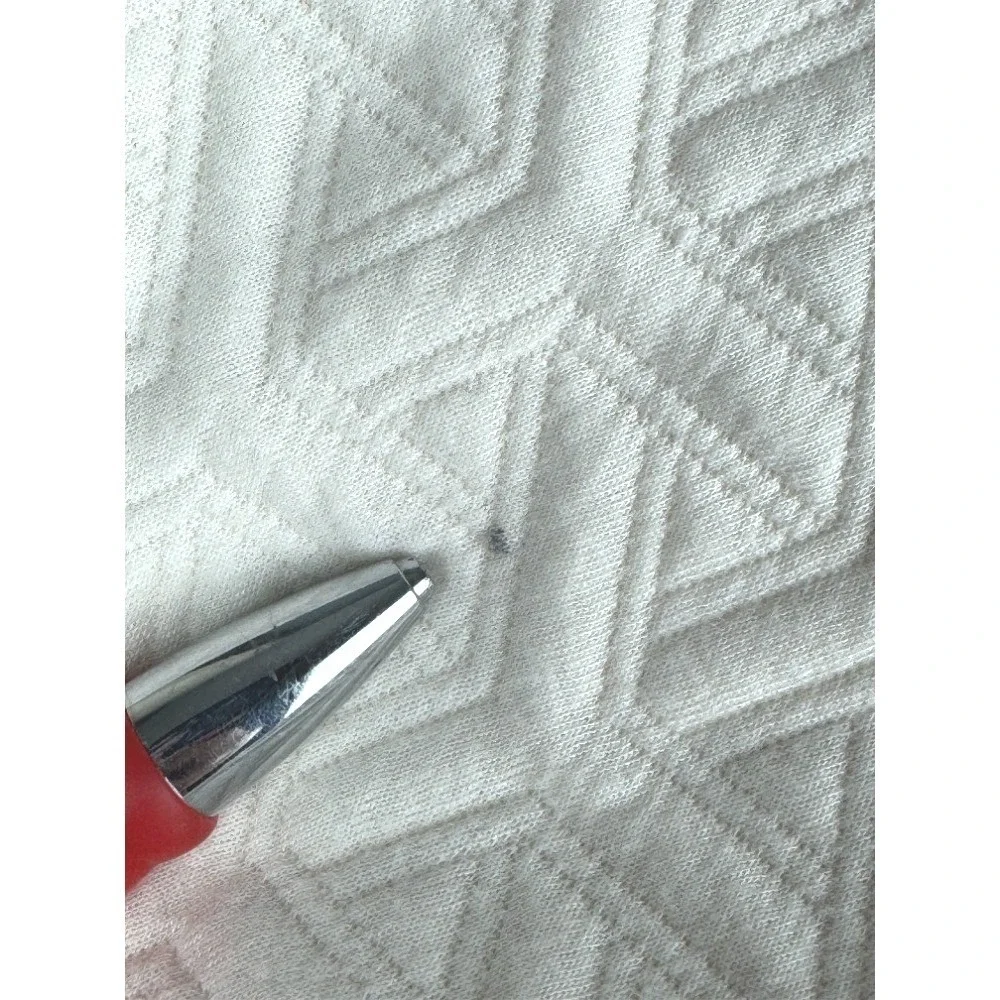 Simply Southern Cream Geometric Quilted Snap Front Shacket Shirt Jacket Small
